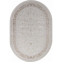 ковер ZARINA M101B CREAM / CREAM Овал 1.60x2.30