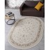 ковер ZARINA M101B CREAM / CREAM Овал 0.80x1.50
