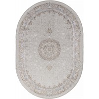 ковер ZARINA M107A CREAM / CREAM Овал 0.80x1.50